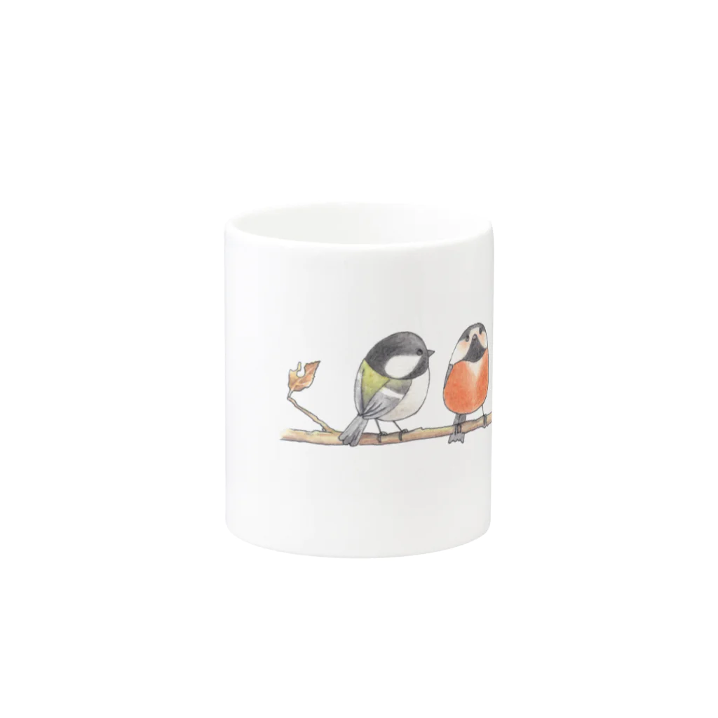 DOTEKKOの-​KARA ​N​o​.​1-​ ​B​i​r​d​ ​c​a​l​l  Mug :other side of the handle