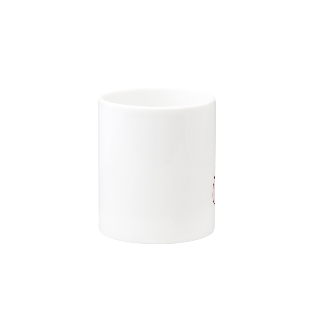 かわいいもののおみせ　いそぎんちゃくのぴえんうさ耳アマビエ　文字なし Mug :other side of the handle