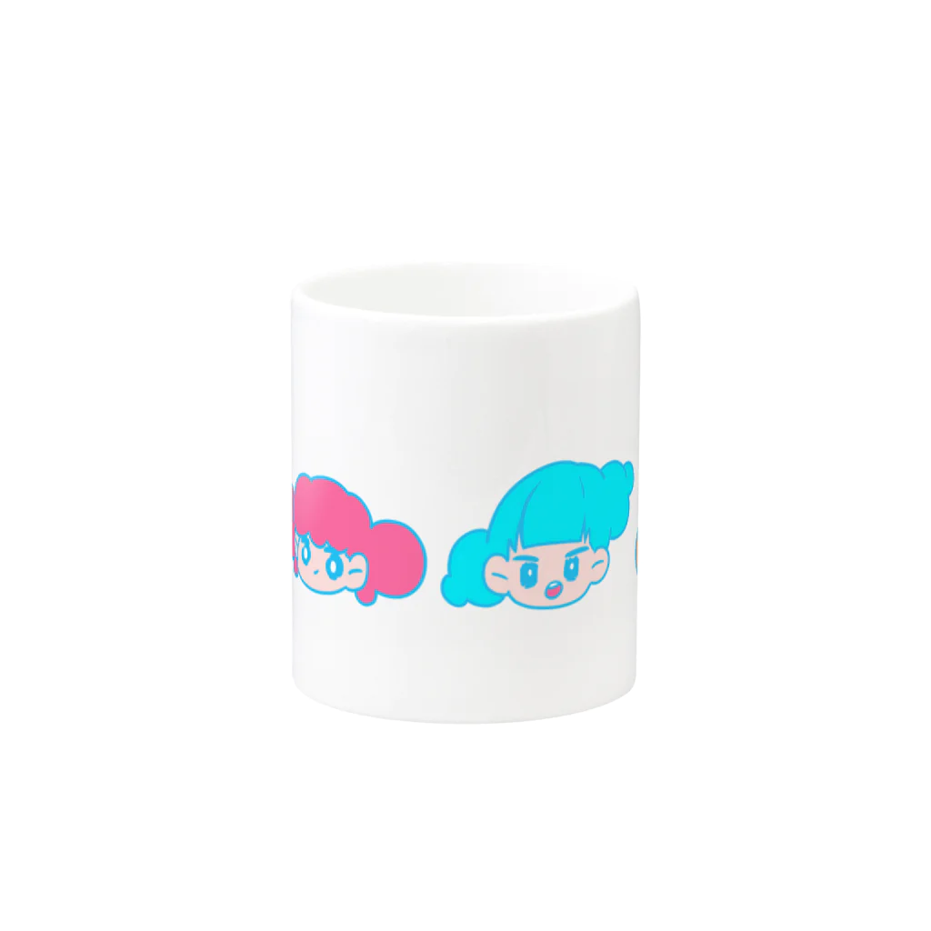 NEXT TIMEのキューティースリー＠pashiri Mug :other side of the handle