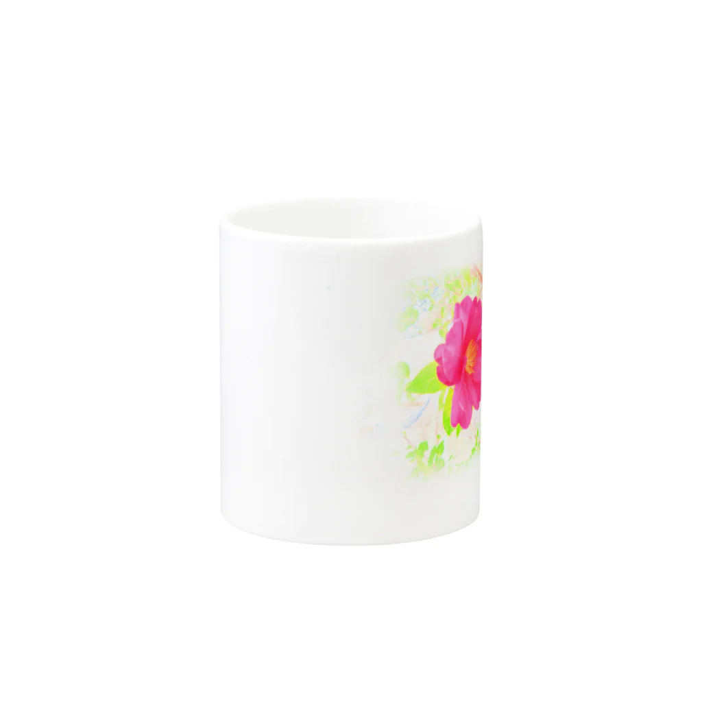 のきの山茶花 Mug :other side of the handle