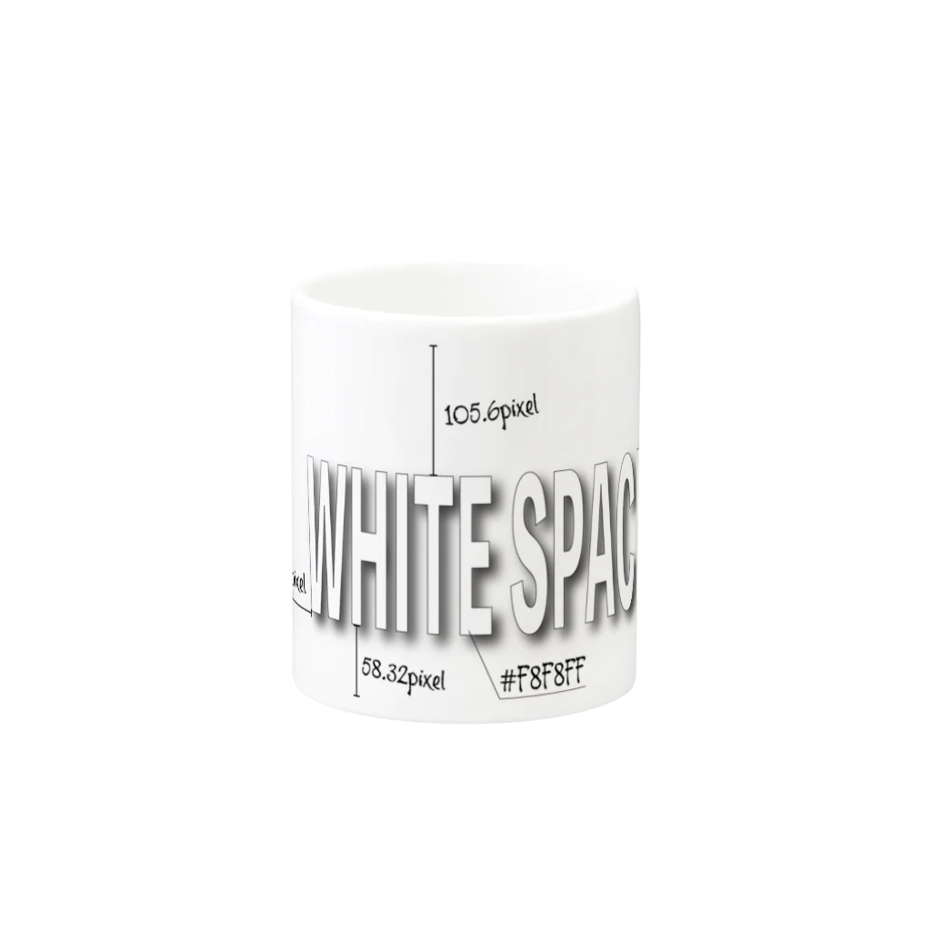 R STUDIO SHOPのWHITE SPACE Mug :other side of the handle