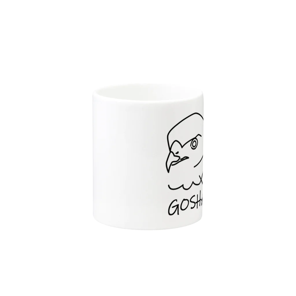 ももよりのオオタカ Mug :other side of the handle