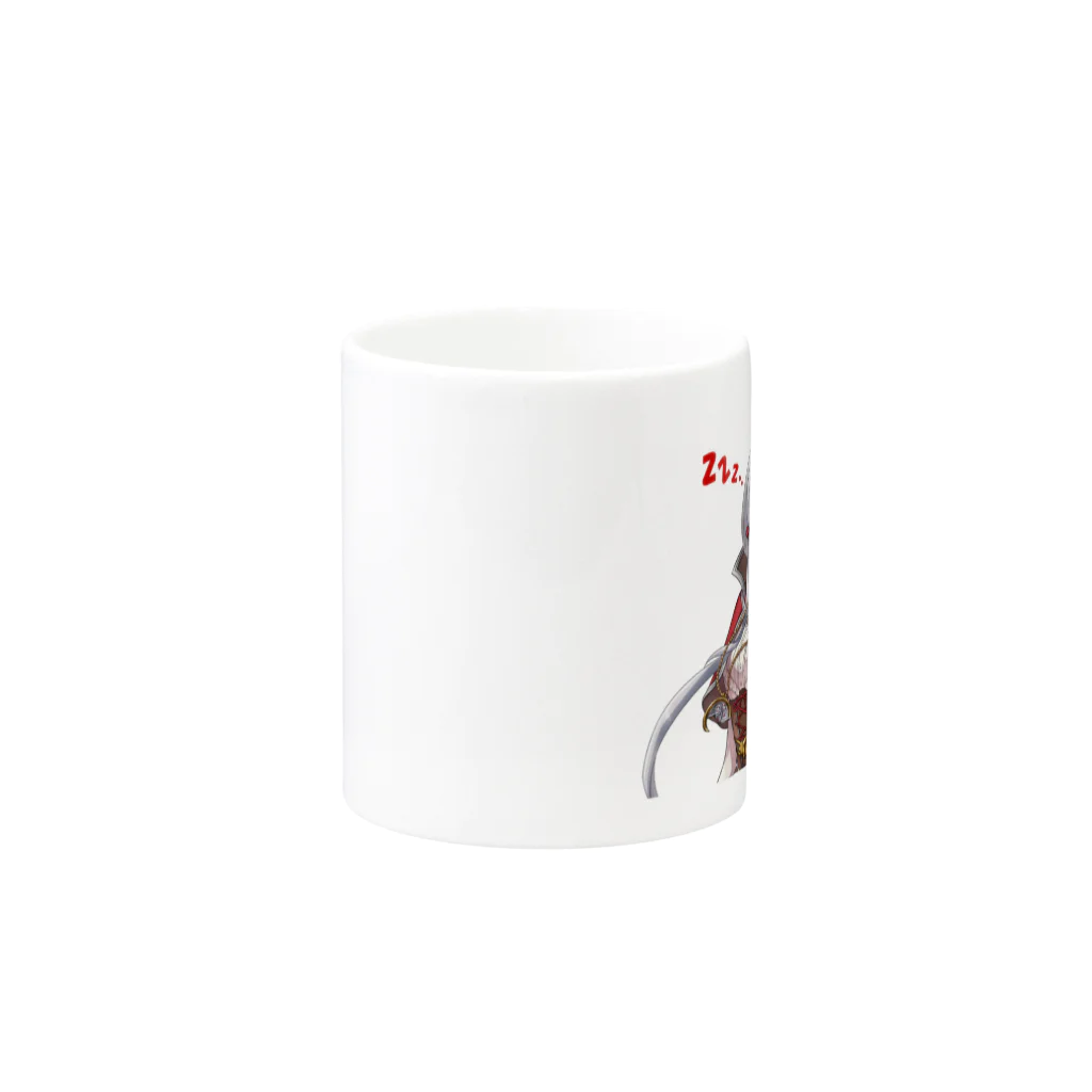 モカデミア公式Shopのリリー眠り Mug :other side of the handle