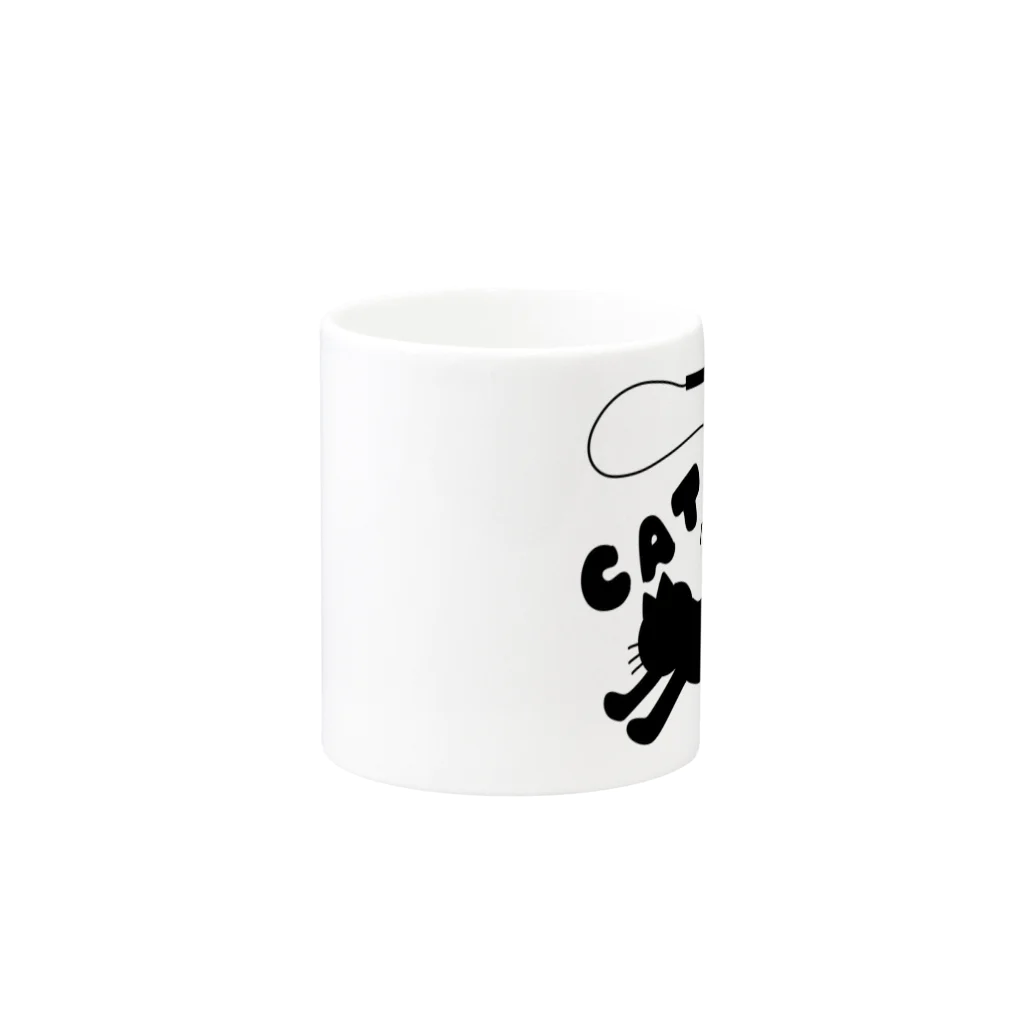 それいゆの黒の世界（猫じゃらし） Mug :other side of the handle