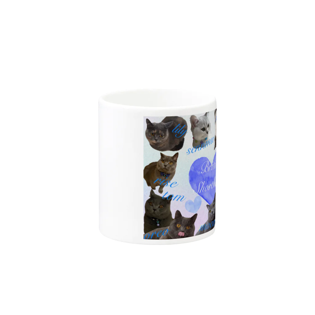 こころのお店のBritish Shorthairs Mug :other side of the handle