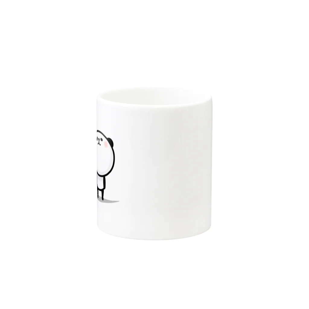 saku＊iroのほっこりパンダ Mug :other side of the handle