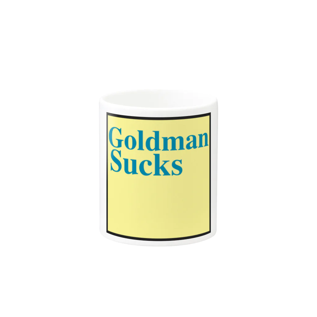 LOL CLOTHINGのGoldmanSucks マグカップの取っ手の反対面