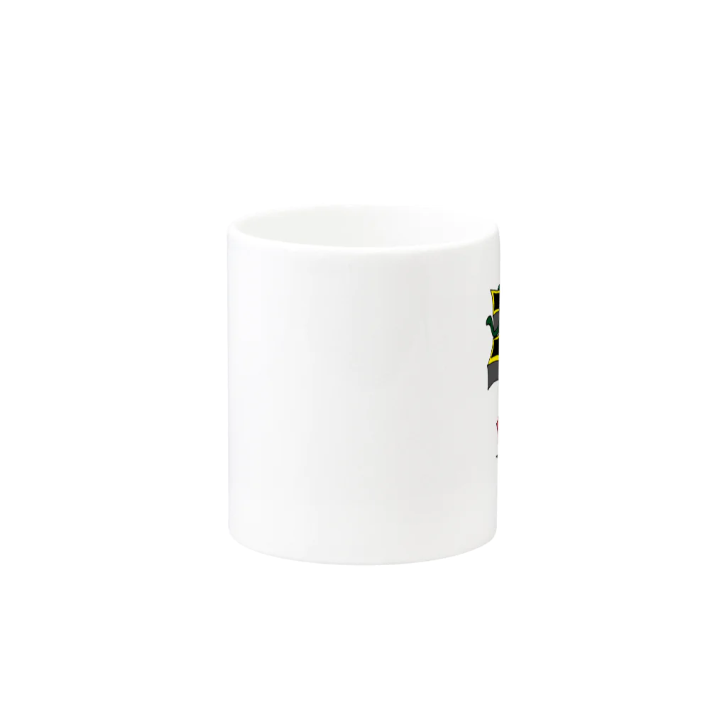 ZERRYの薔薇クロス Mug :other side of the handle