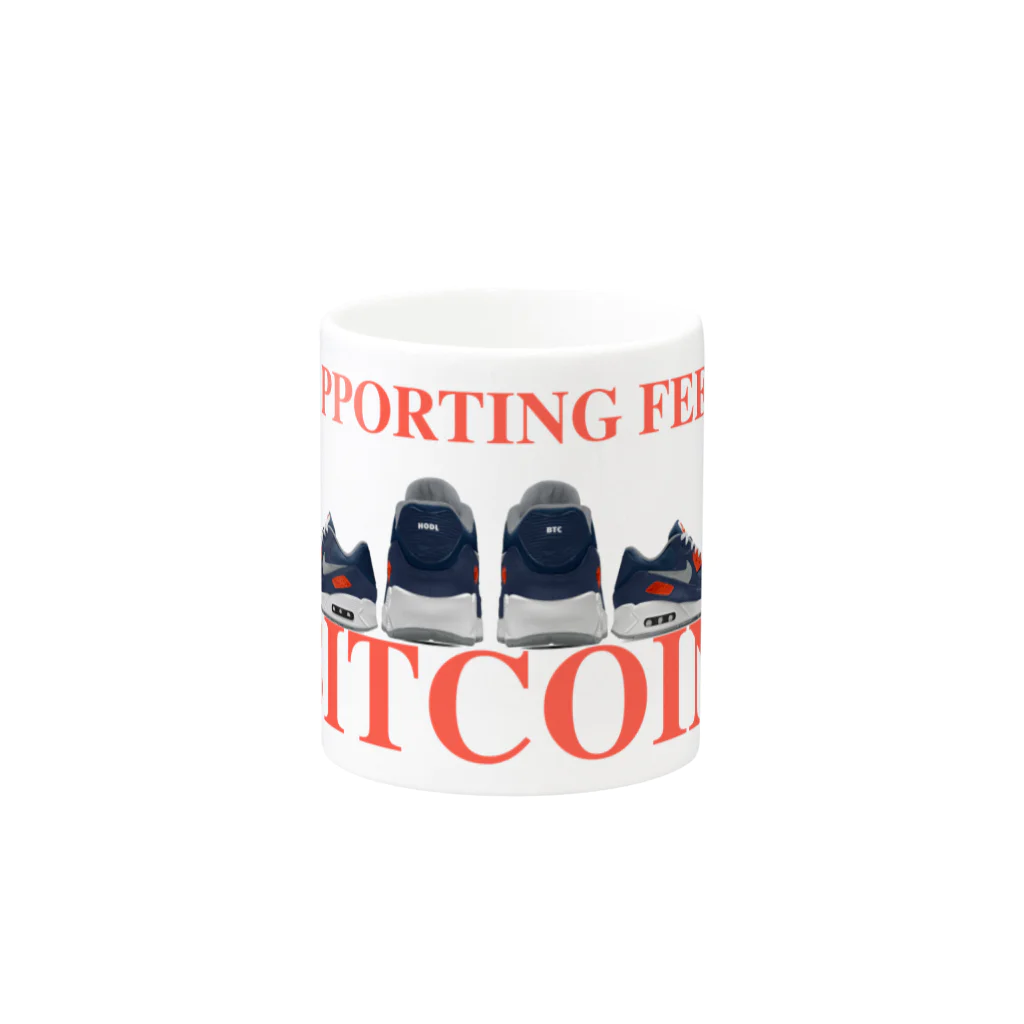 LOL CLOTHINGのSUPPORTING FEE BITCOIN Mug :other side of the handle