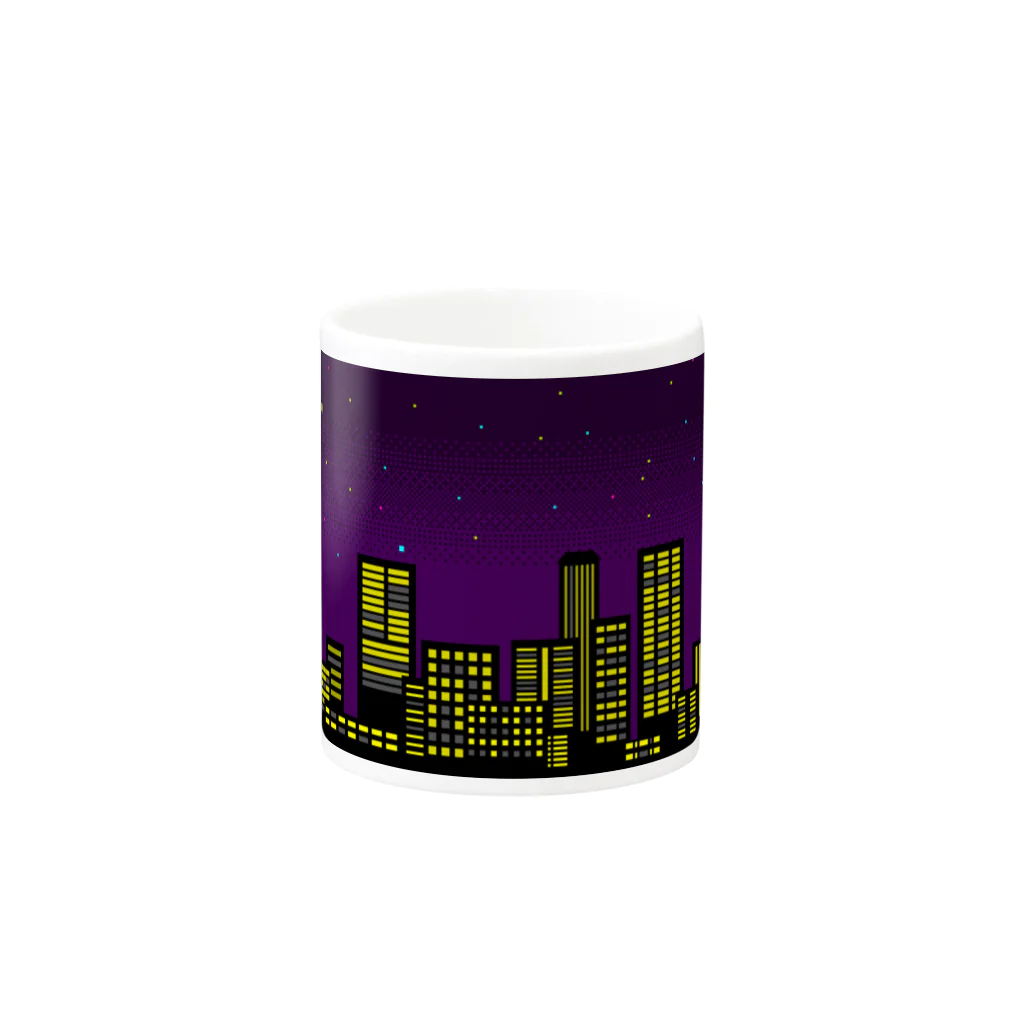 ドット絵アイテムの夜景 Mug :other side of the handle