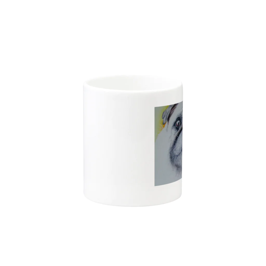 naousaginのパグカップ(マグカップ) Mug :other side of the handle