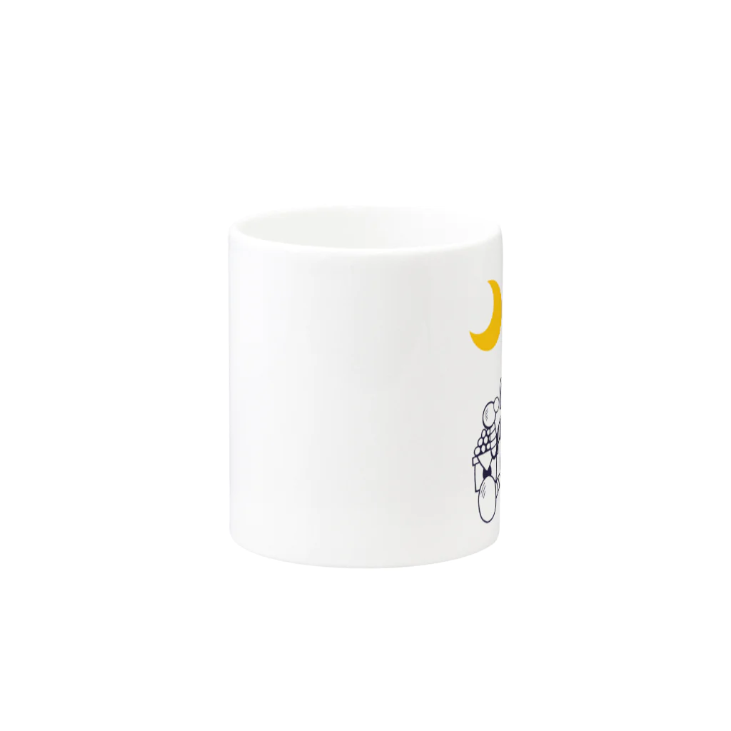 ナンカヨーカイ堂の月より団子 Mug :other side of the handle