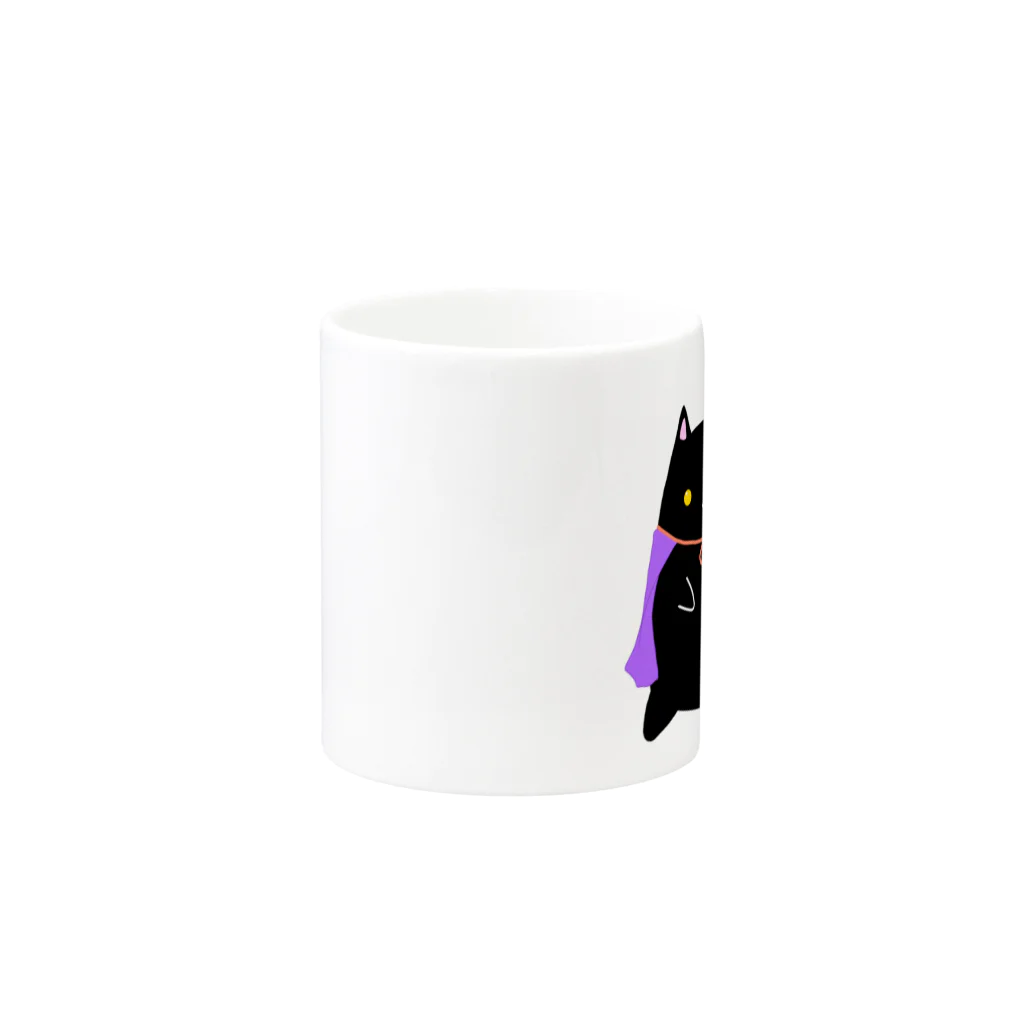 くろねこClochetteの魔女くろねこ Mug :other side of the handle