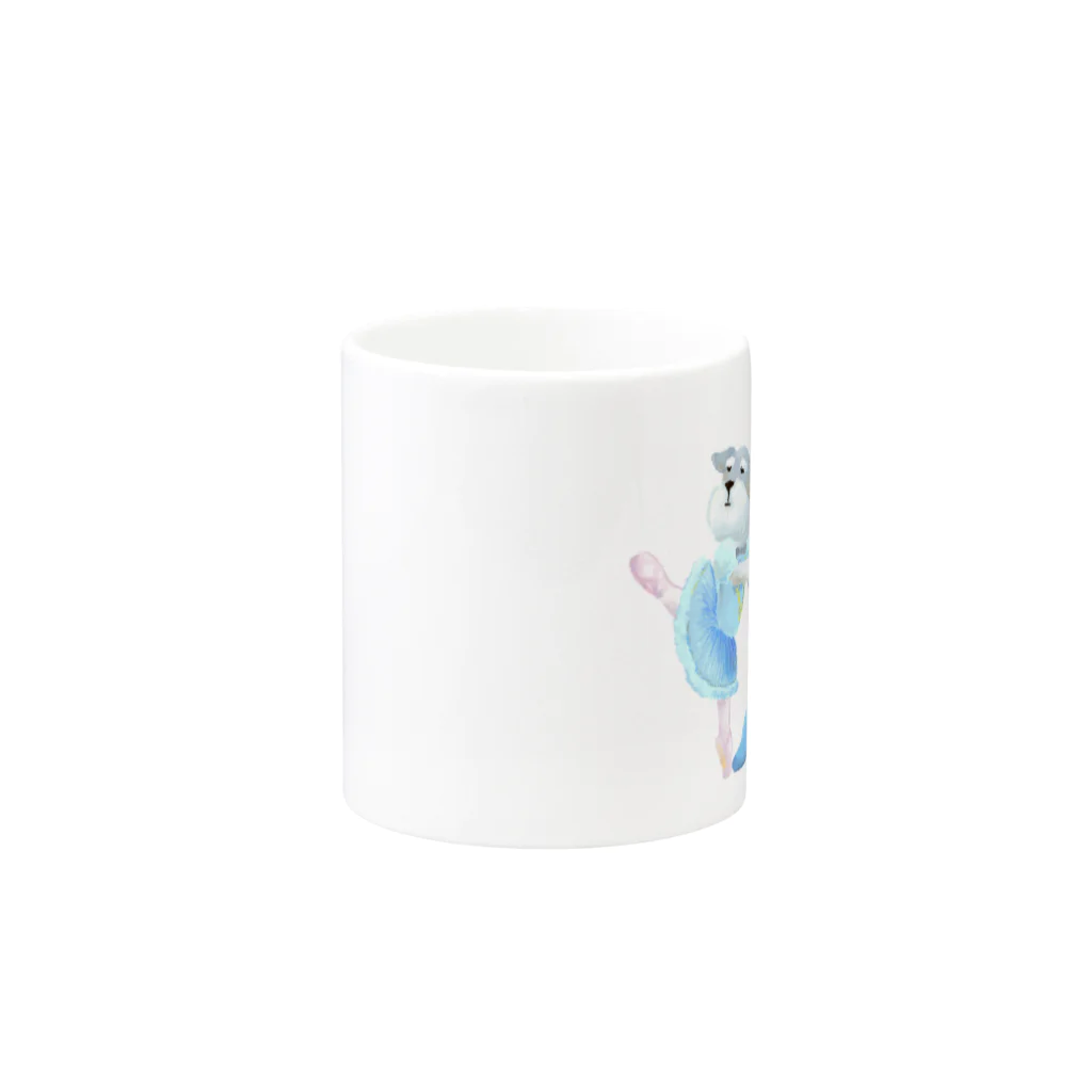 せいだいしおりのシュナウザーの青い鳥とフロリナ王女 Mug :other side of the handle