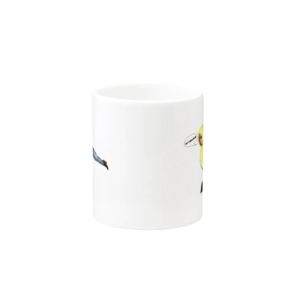 Kelly SIMONZの『ケリもん』 マグカップ Mug :other side of the handle