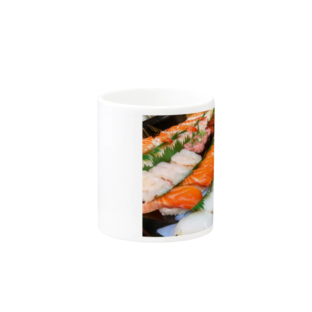 ねこらぶらぶこ♡のI❤️SUSHI Mug :other side of the handle