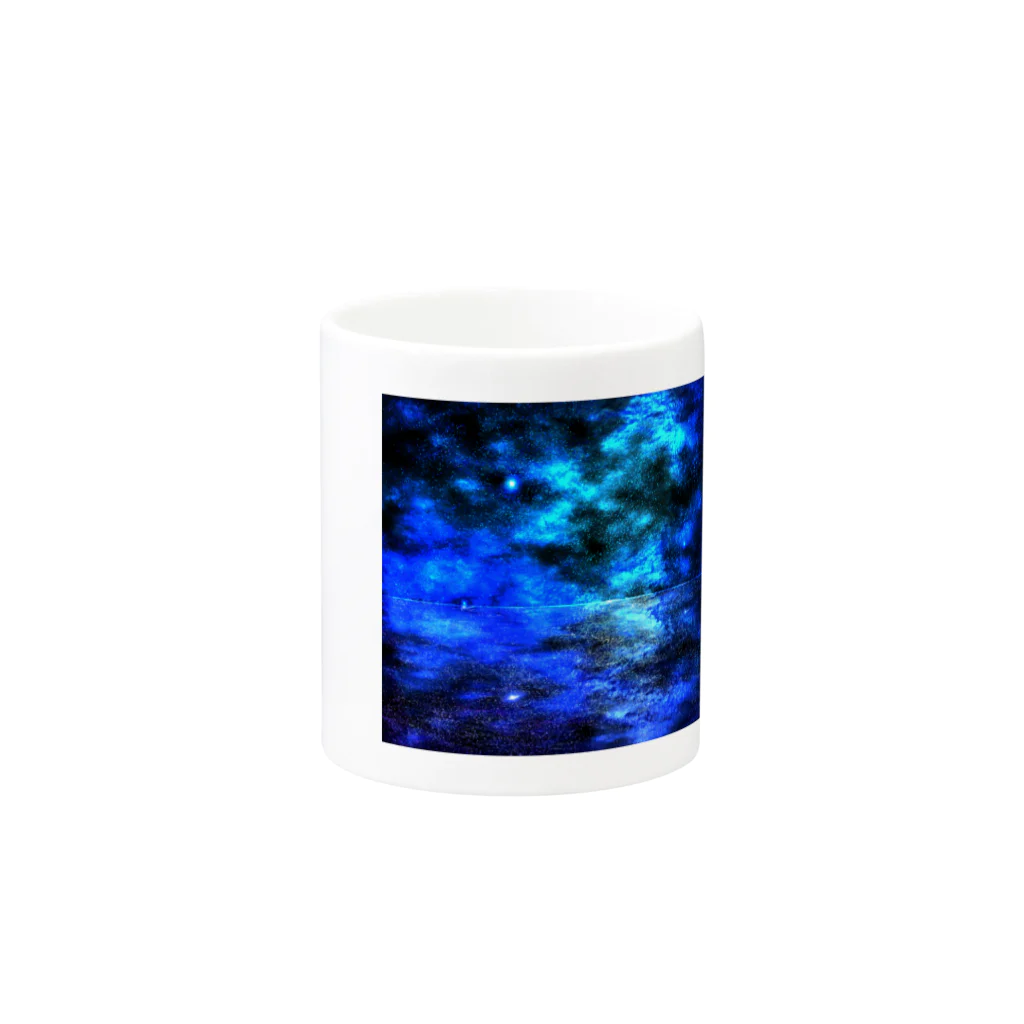 hidekiの Starry sky Mug :other side of the handle