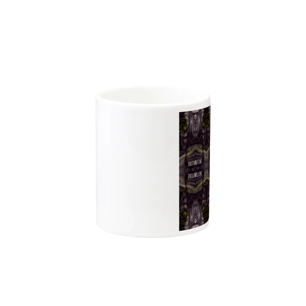 【ホラー専門店】ジルショップのゴシックルーム(紫) Mug :other side of the handle