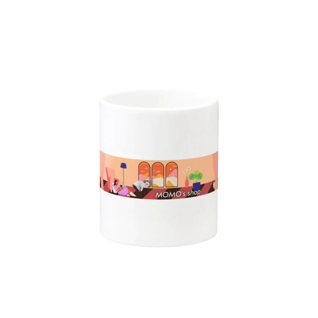 𝙈𝙊𝙈𝙊'𝙨 𝙎𝙝𝙤𝙥のMOMO's shop #05 Mug :other side of the handle