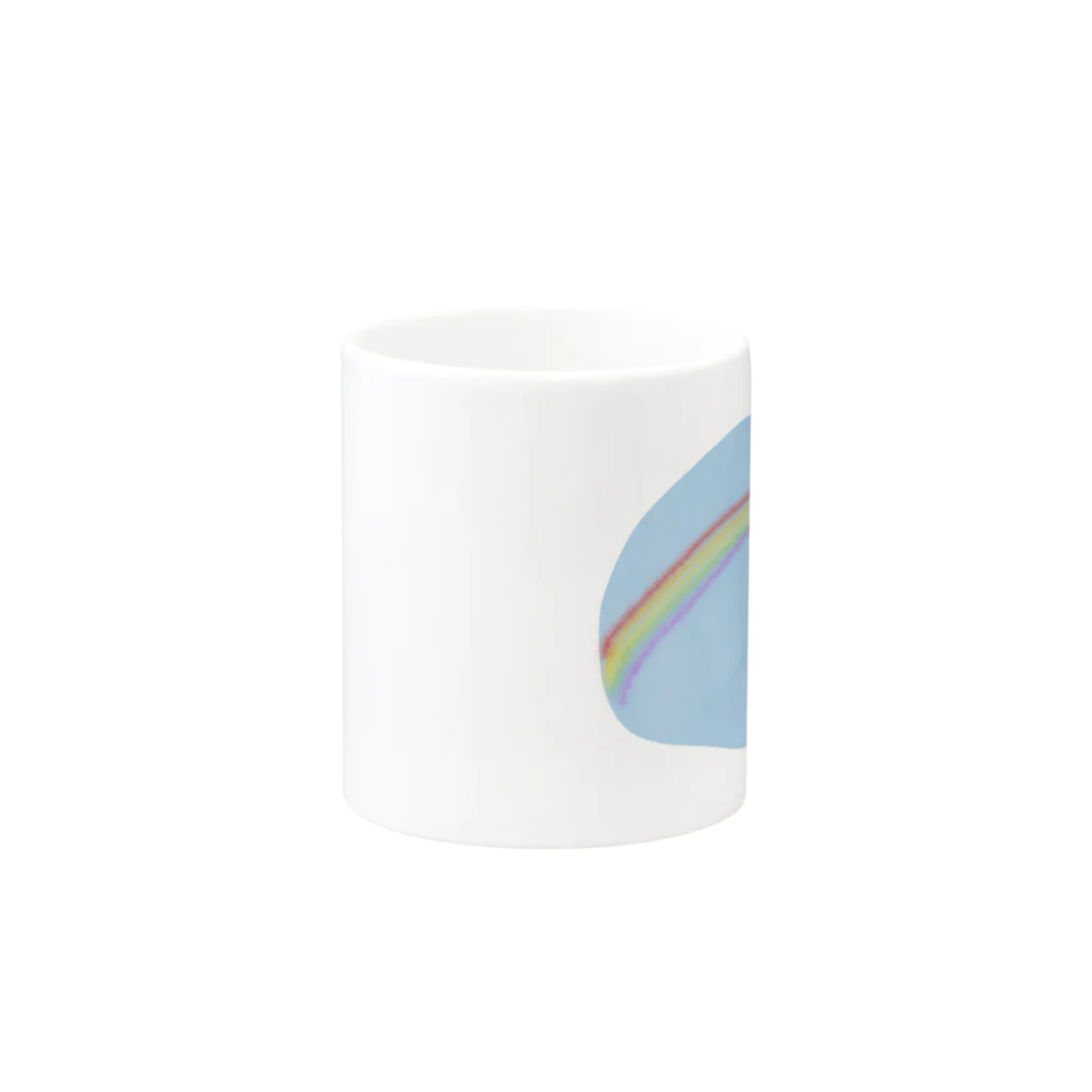 wacaocacaoのYou’ll never find a rainbow if you’re looking down. Mug :other side of the handle