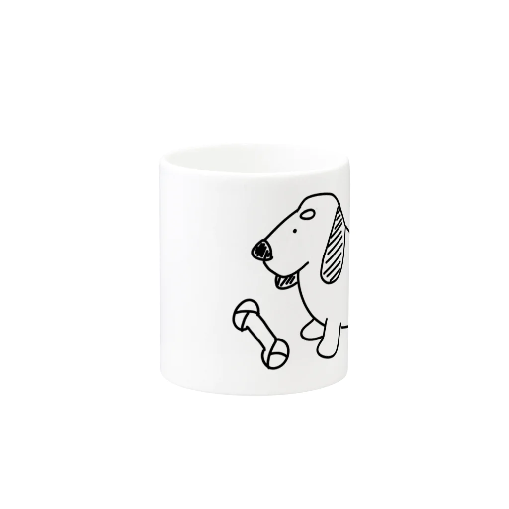 それいゆのゆる～い犬さん（ダックスフント） Mug :other side of the handle