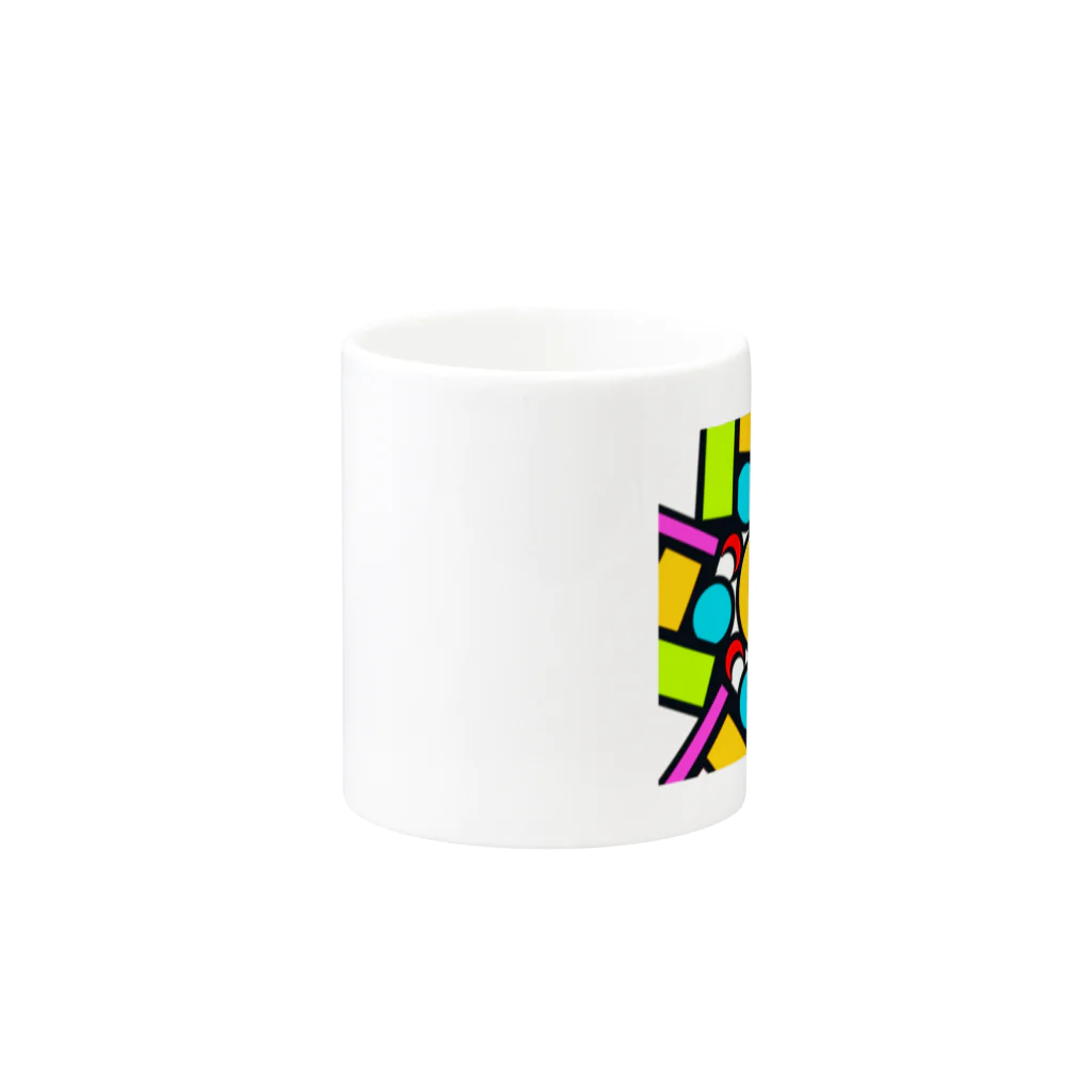 pastelia　shopのステン堂…stained  glass Mug :other side of the handle