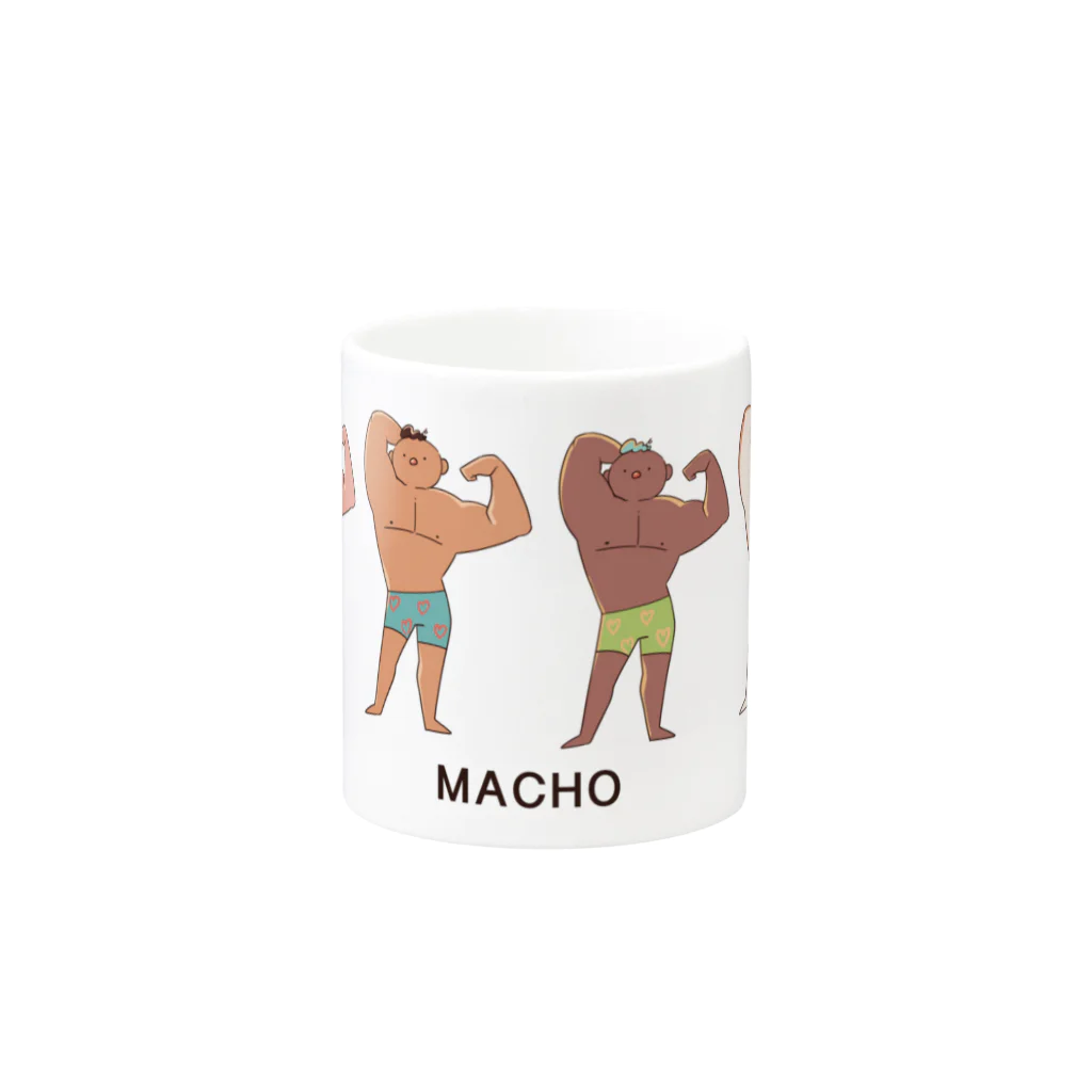 ギンカクのマチョマチョ Mug :other side of the handle