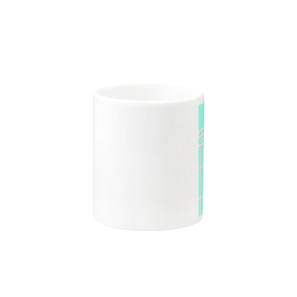 >>>>> Abstractive SERIES <<<<<のborder Mug :other side of the handle