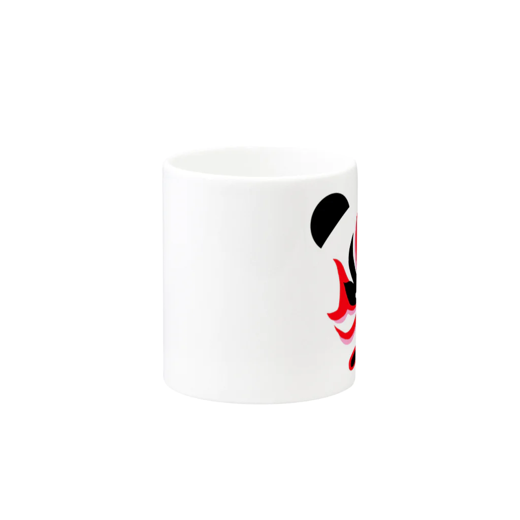 日々好日屋2号店の隈取りパンダ Mug :other side of the handle