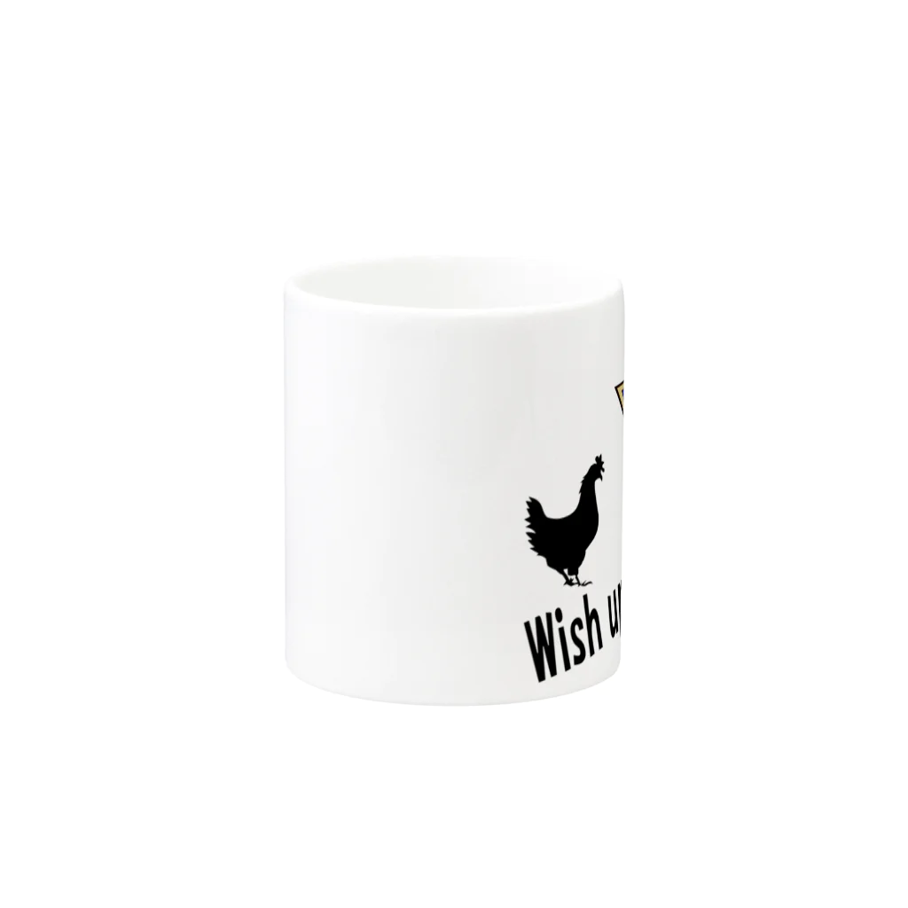 Yuko’ｓ Galleryの【開運祈願】星に願いを！ Wish upon a star! 酉年生まれ守護梵字カーン Mug :other side of the handle