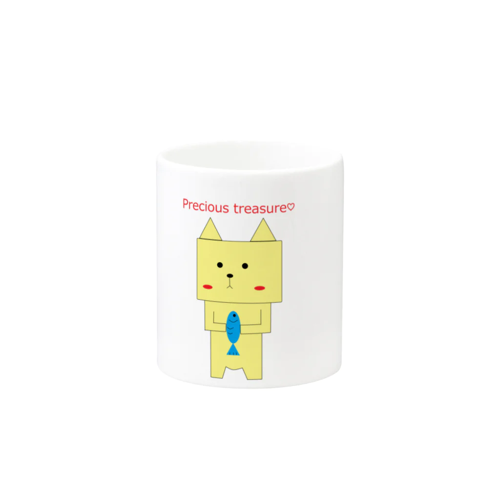 みゃーこでパープルのPrecious treasure Mug :other side of the handle