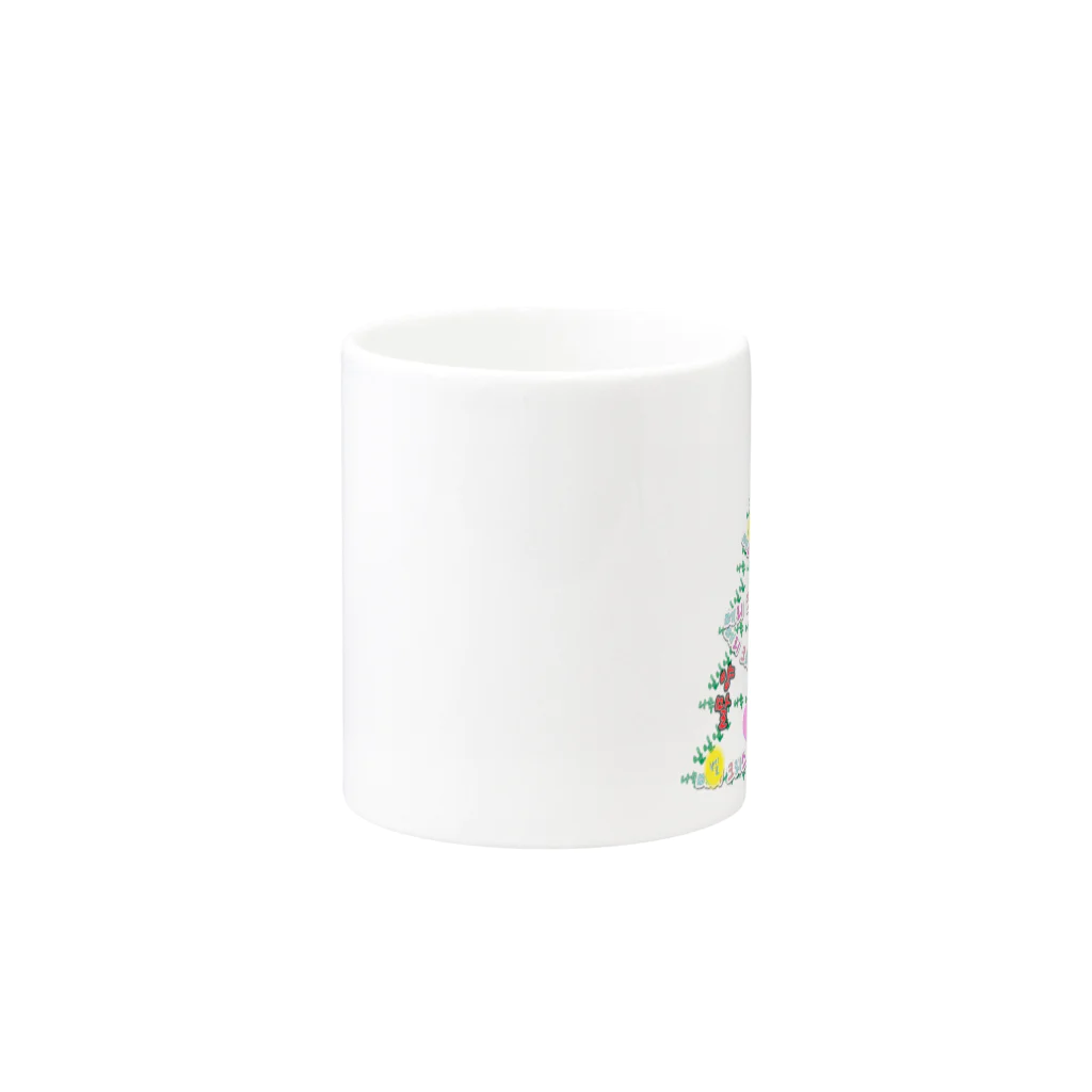 LalaHangeulのハングルでクリスマスツリー Mug :other side of the handle