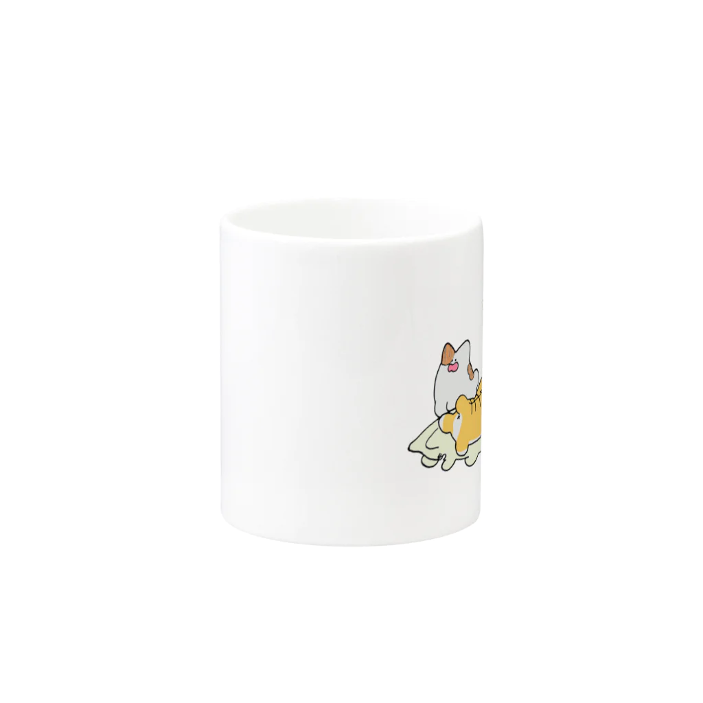 ちろちろりのねここ！せいぞろい！ Mug :other side of the handle