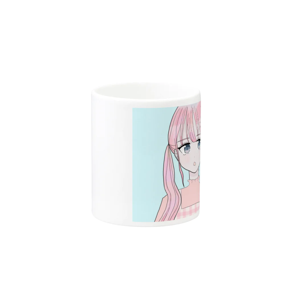 YURIのpinkガール Mug :other side of the handle