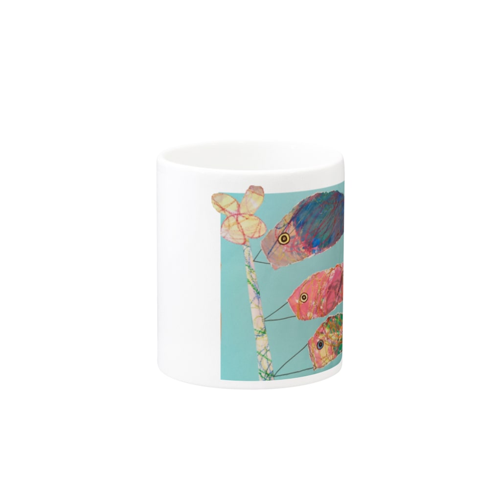 futaba_npoの泳ぐこいのぼり Mug :other side of the handle