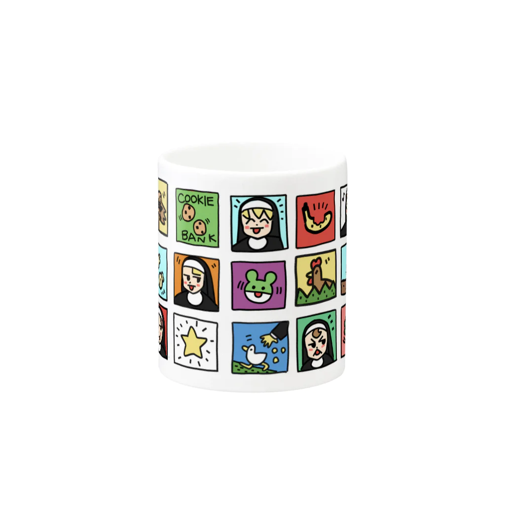 LITTLE  NUNSのpopart Mug :other side of the handle