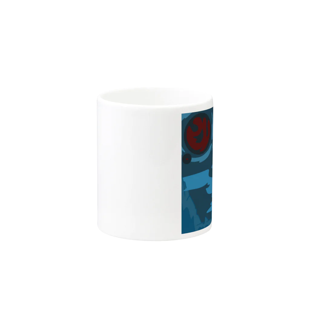 nanastoreのムーンウルフ Mug :other side of the handle