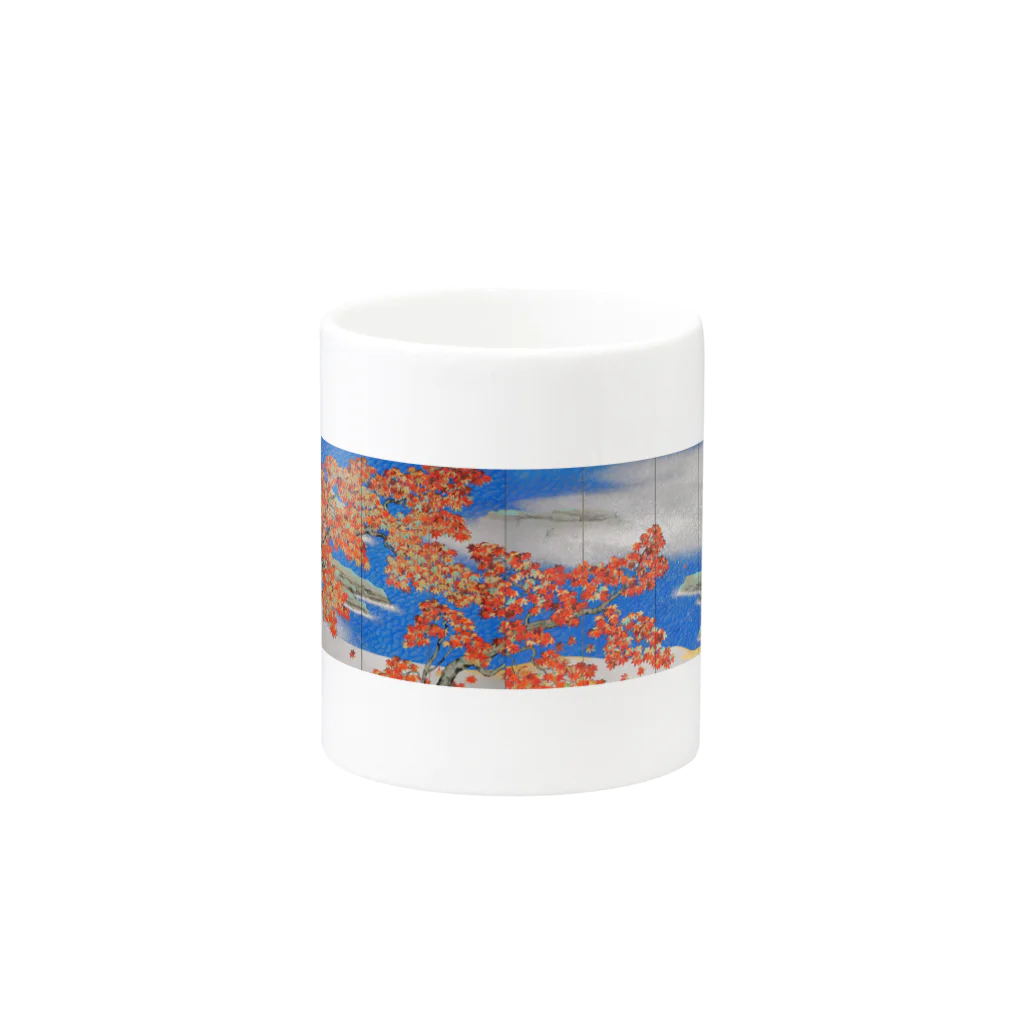 世界の絵画アートグッズの横山大観《紅葉》 Mug :other side of the handle