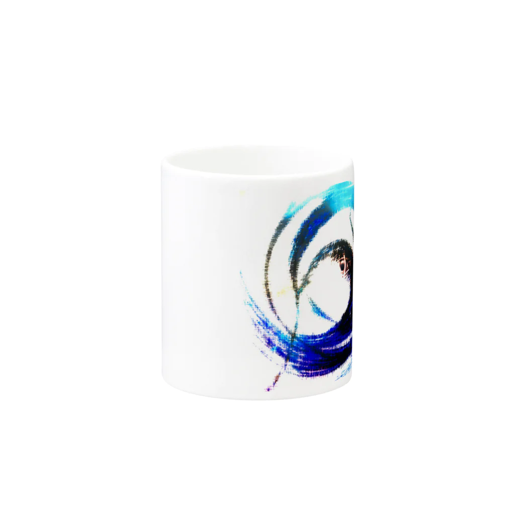 MiMiの絵日記の白い地球 Mug :other side of the handle