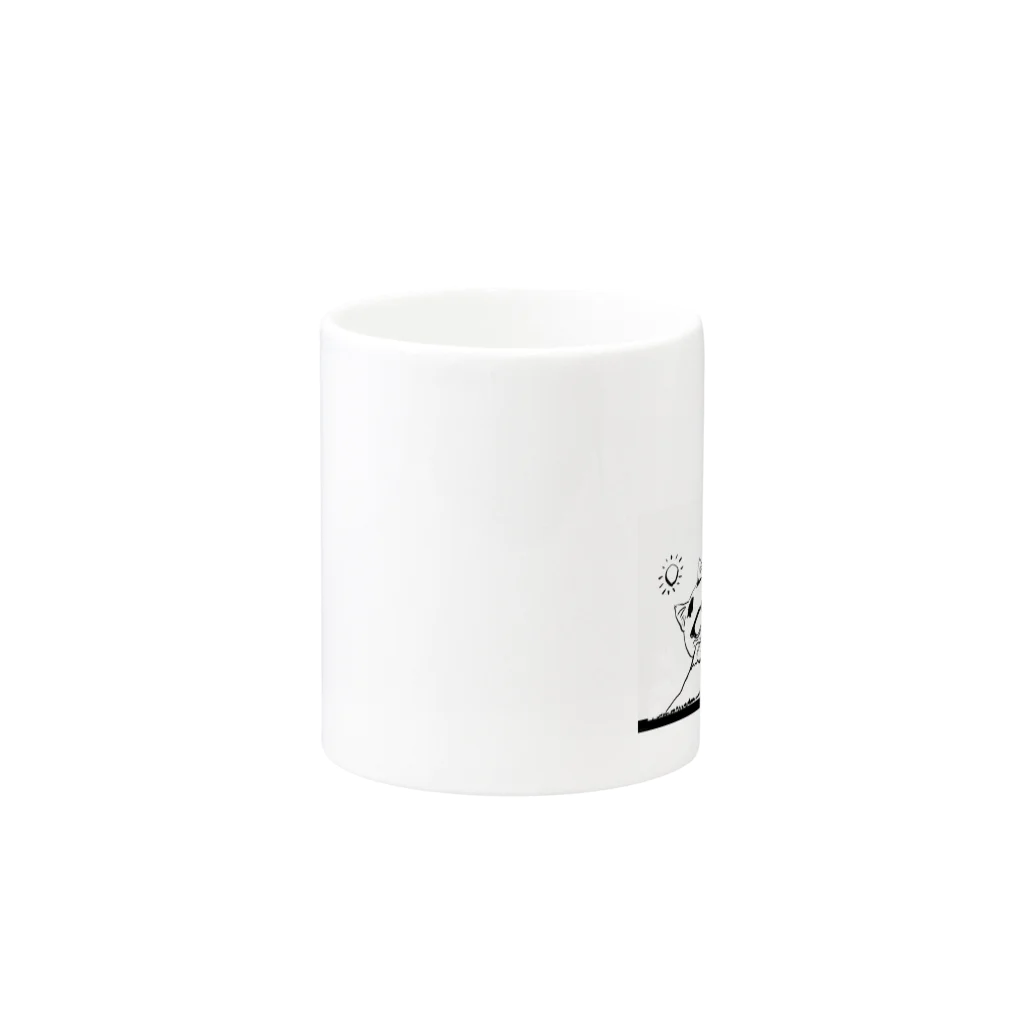 kingrocketsのメガねこ Mug :other side of the handle