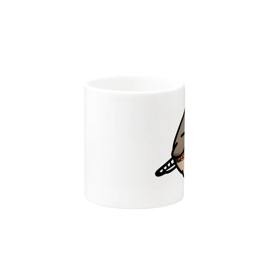 Cody the LovebirdのChubby Bird キンカチョウ Mug :other side of the handle