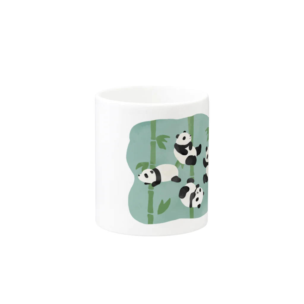 SOMALY【SUZURI店】のパンダと竹 Mug :other side of the handle