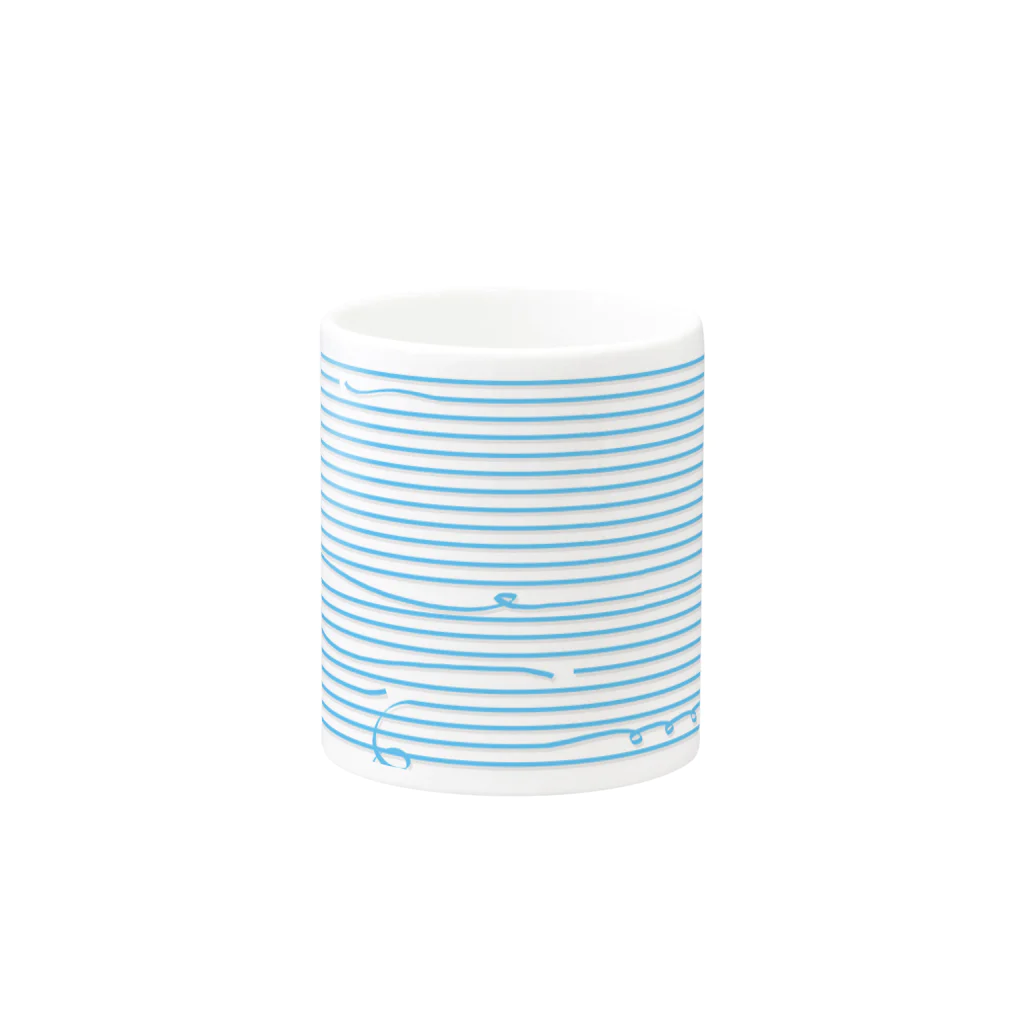 dizzyのBlue Stripes Mug :other side of the handle