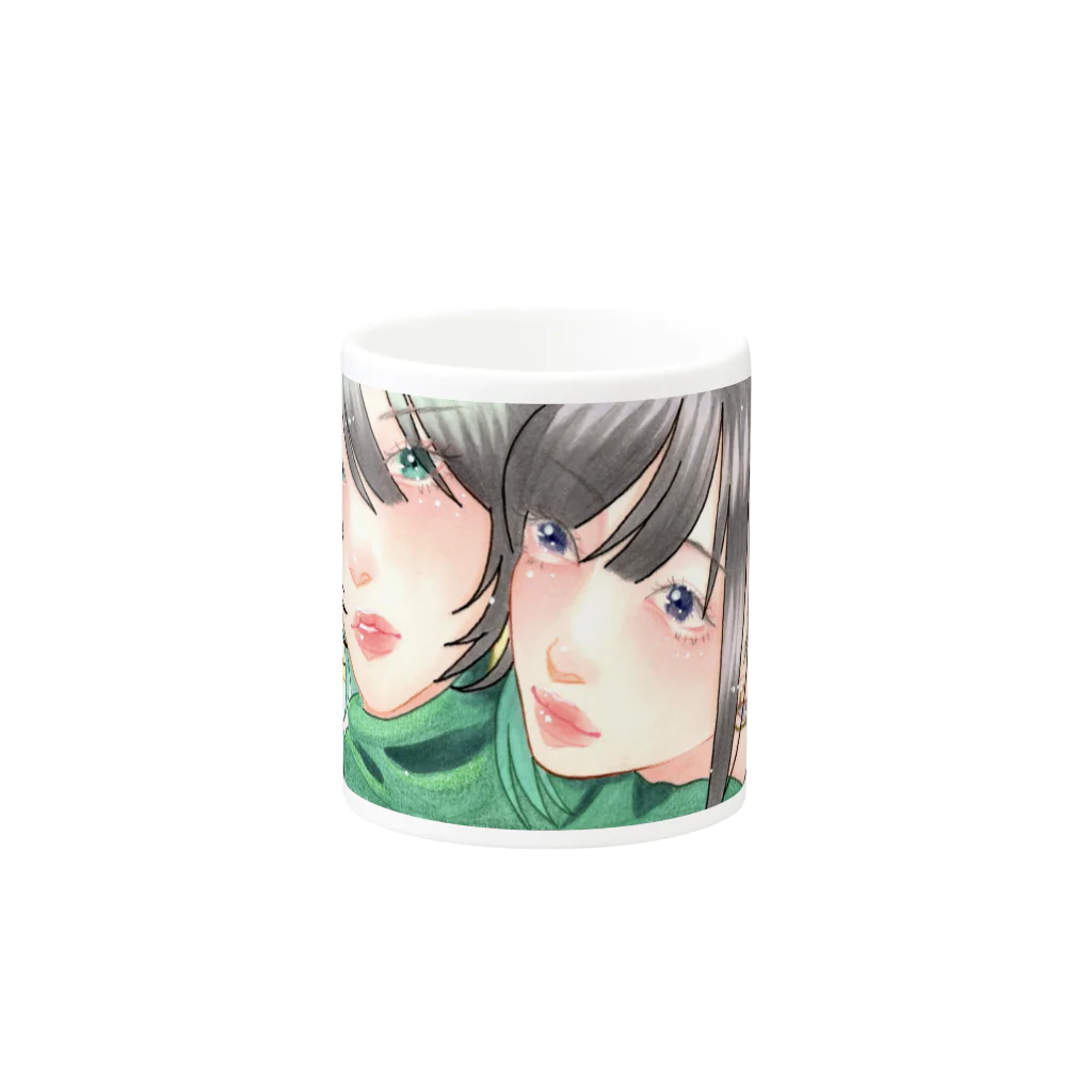 明星ヨウの二人 Mug :other side of the handle