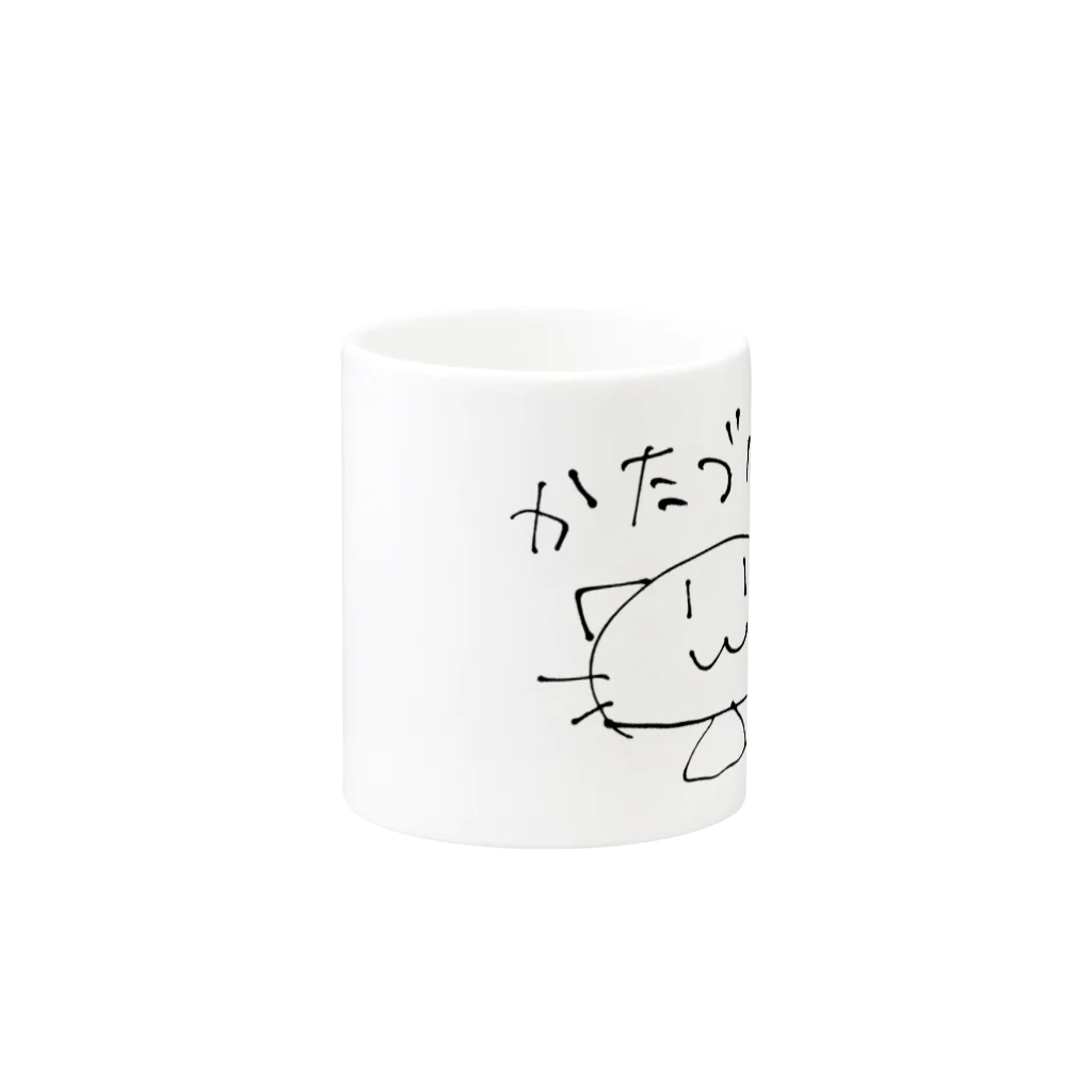 けだまのような店のかたづけ猫 Mug :other side of the handle