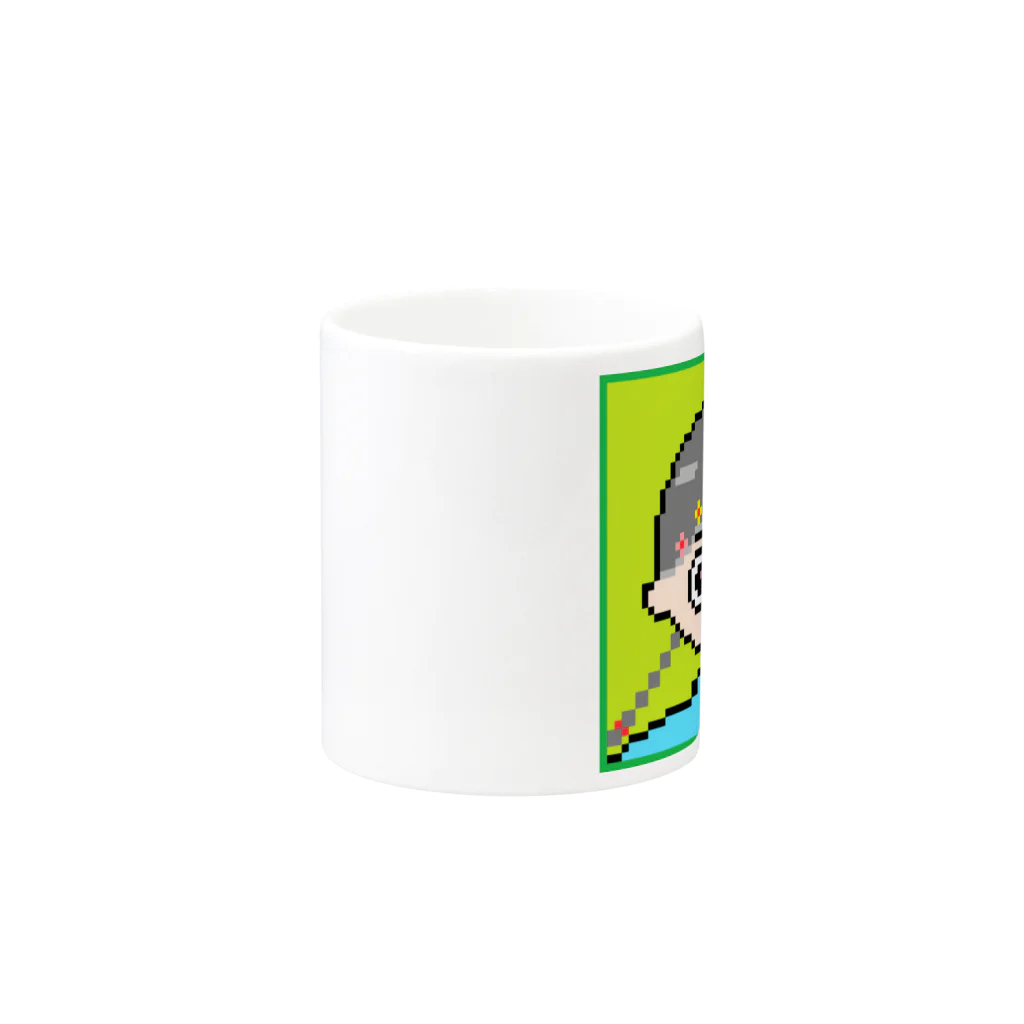 ドット絵で遊ぼ！の花飾りの女の子 Mug :other side of the handle