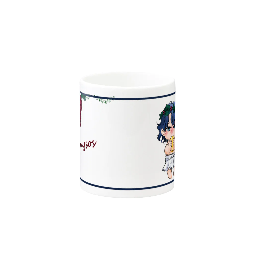 AtelierOne-SUZURIshopのデュオニュソスのマグカップ Mug :other side of the handle