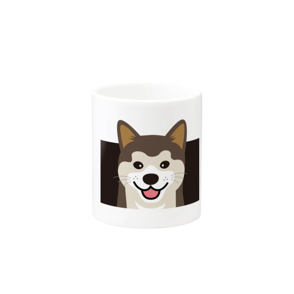 まみおデザインの秋田くん Mug :other side of the handle