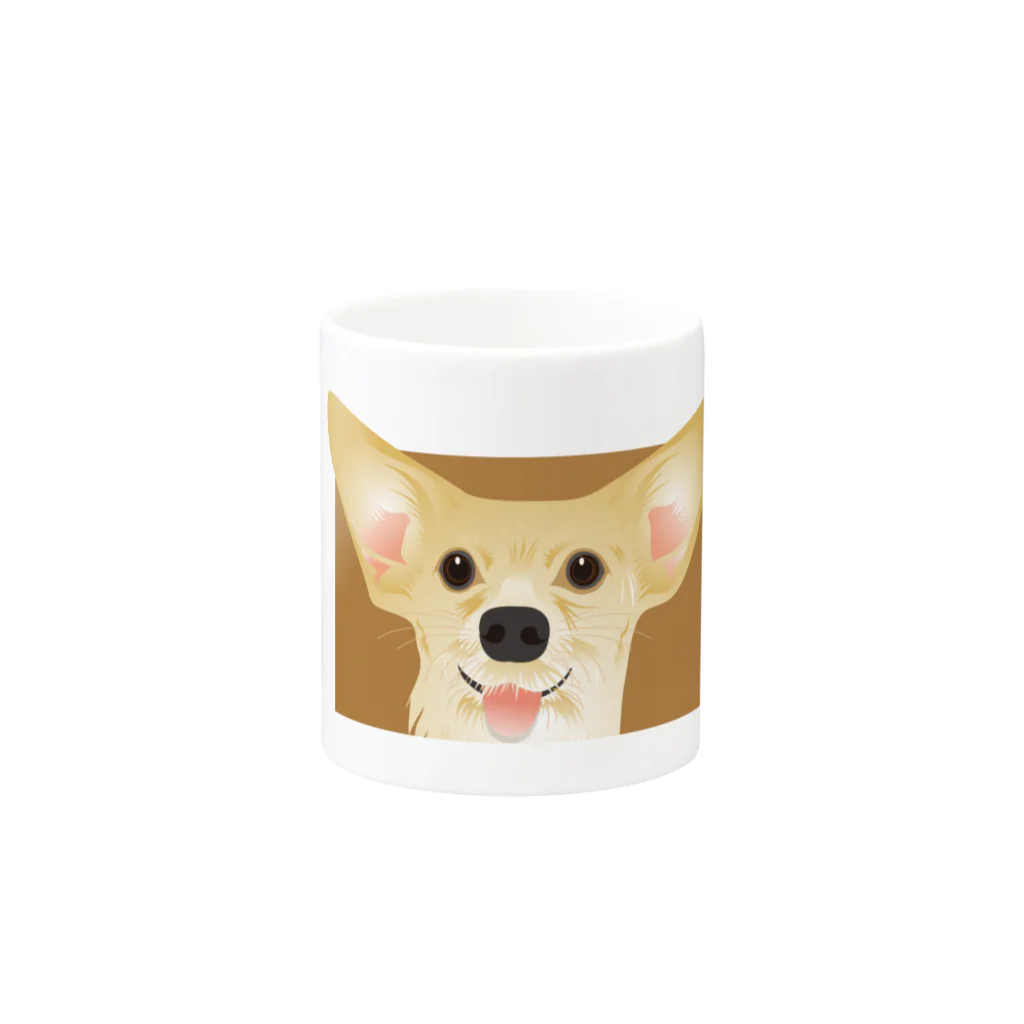 まみおデザインのコーギーくん Mug :other side of the handle