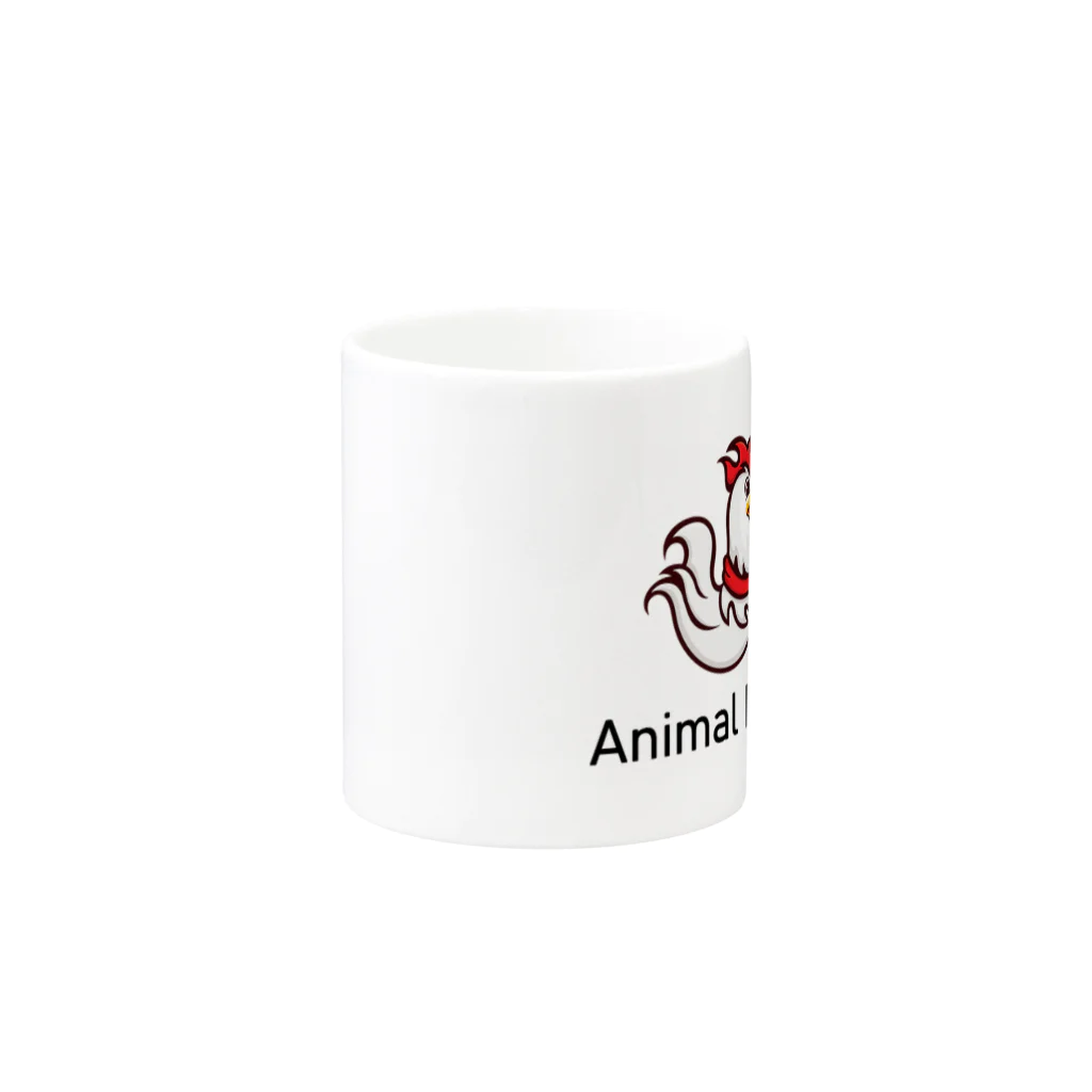 Rights for Protestingのanimal rights (鶏） Mug :other side of the handle